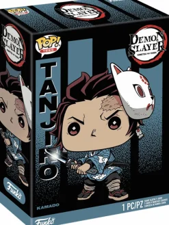 Demon Slayer - Tanjiro Kamado Pop! Tees Unisex Grey T-Shirt