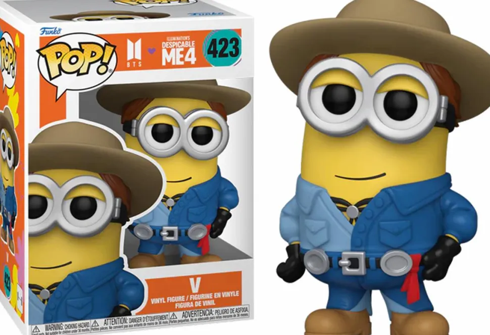 Despicable Me 4 x BTS - V Minion Pop! Vinyl Figure