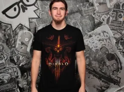 Diablo 3 - Burning Black Male T-Shirt (Regular)