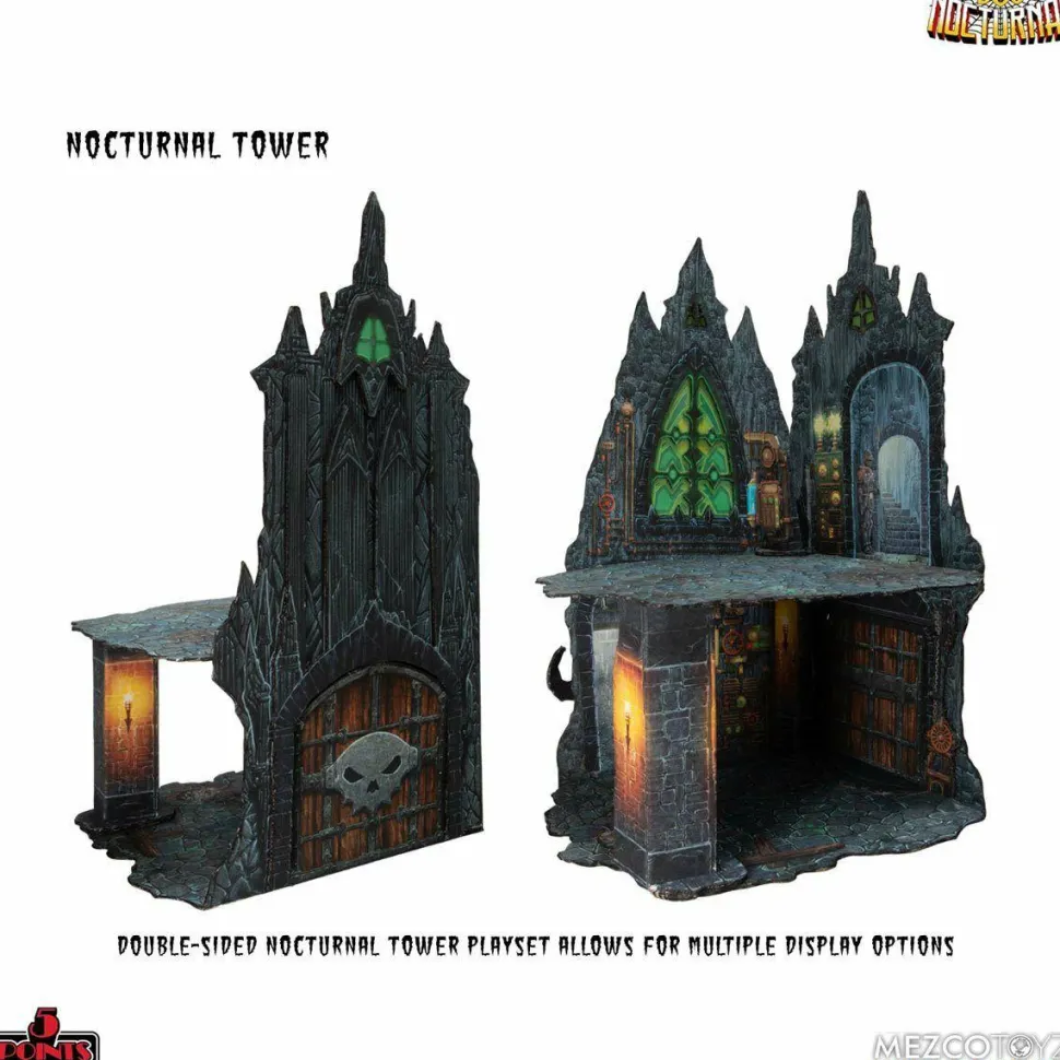 Doc Nocturnal - Nocturnal Tower 5 Points 3.75" Scale Action Figure Playset