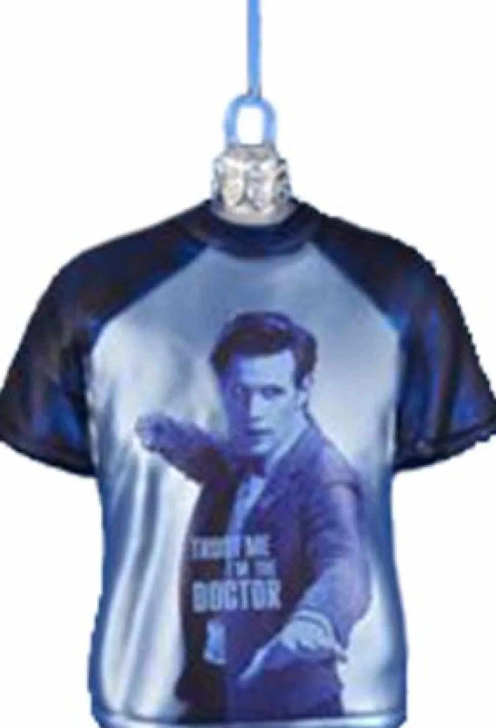 Doctor Who - T-Shirt Shape 3.5" Glass Christmas Ornament