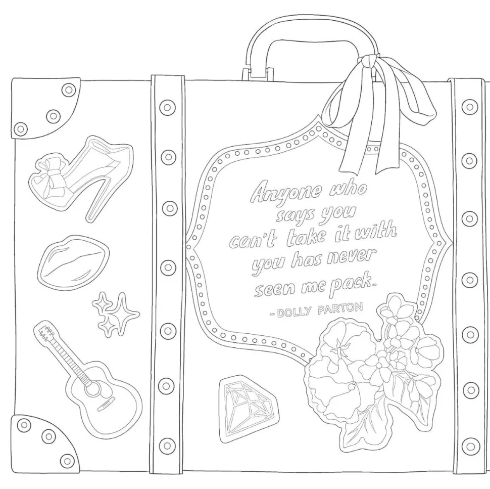 Dolly Parton - An Unofficial Colouring Book: Be A Diamond: Decades of Dolly Parton's Style Paperback Book