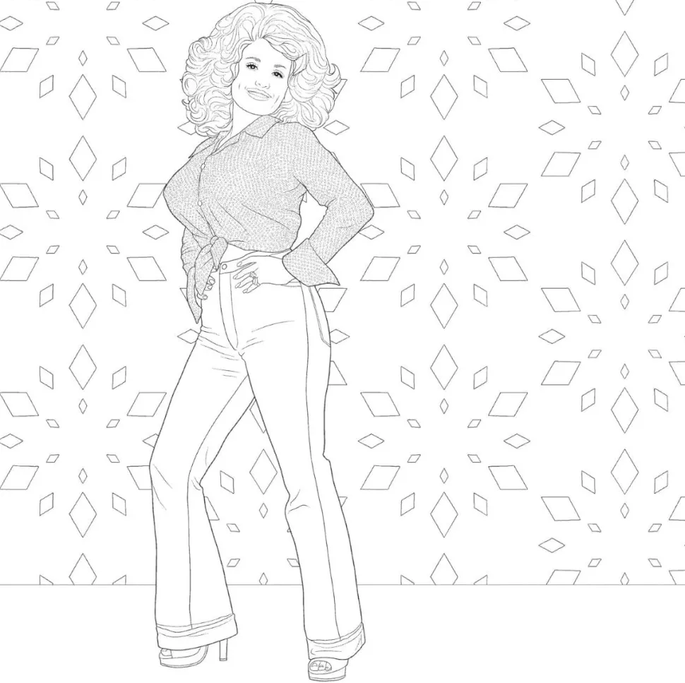 Dolly Parton - An Unofficial Colouring Book: Be A Diamond: Decades of Dolly Parton's Style Paperback Book