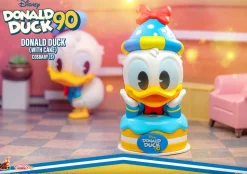Donald Duck - Donald Duck with Cake 90th Anniversary Cosbaby (S) Hot Toys Figure