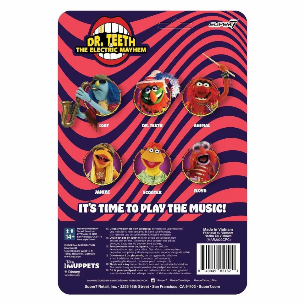 Dr. Teeth and the Electric Mayhem - Scooter ReAction 3.75" Action Figure