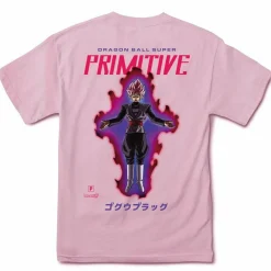 Dragon Ball Super - DBS x Primitive Goku Black Rose Pink T-Shirt