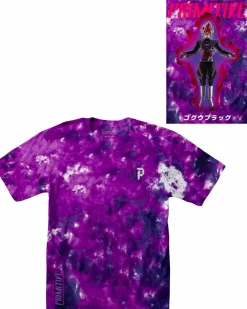 Dragon Ball Super - Dragon Ball x Primitive Goku Black Rose Washed Purple T-Shirt