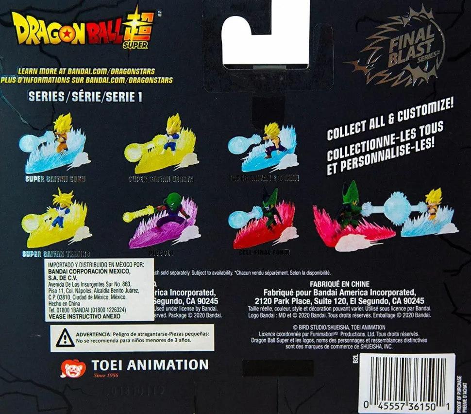 Dragon Ball Super - Super Saiyan Vegeta Final Blast Series 3.5” Scale Action Figure