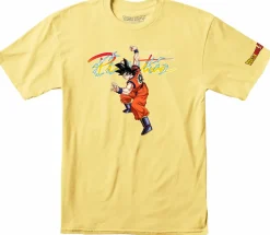 Dragon Ball Z - DBZ x Primitive Nuevo Goku T-Shirt Yellow