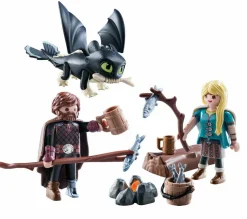 Dragons - Playmobil Hiccup, Astrid and Baby Dragon Playset (70040)