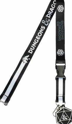 Dungeons & Dragons - Black & White Lanyard