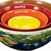 Earth Cross Section Nesting Bowls 4-Pack