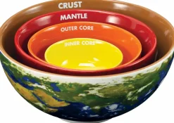 Earth Cross Section Nesting Bowls 4-Pack