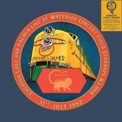 Emerson, Lake & Palmer - Live At Waterloo Concert Field, Stanhope, NJ, USA, 31st July 1992 LP Vinyl Record (2020 Record Store Day Exclusive Flame Coloured Vinyl)