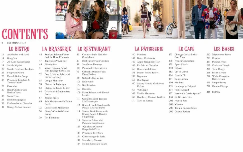 Emily in Paris - The Official Cookbook Hardcover Book