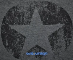 Entourage - Star Charcoal Blend Male Distressed T-Shirt