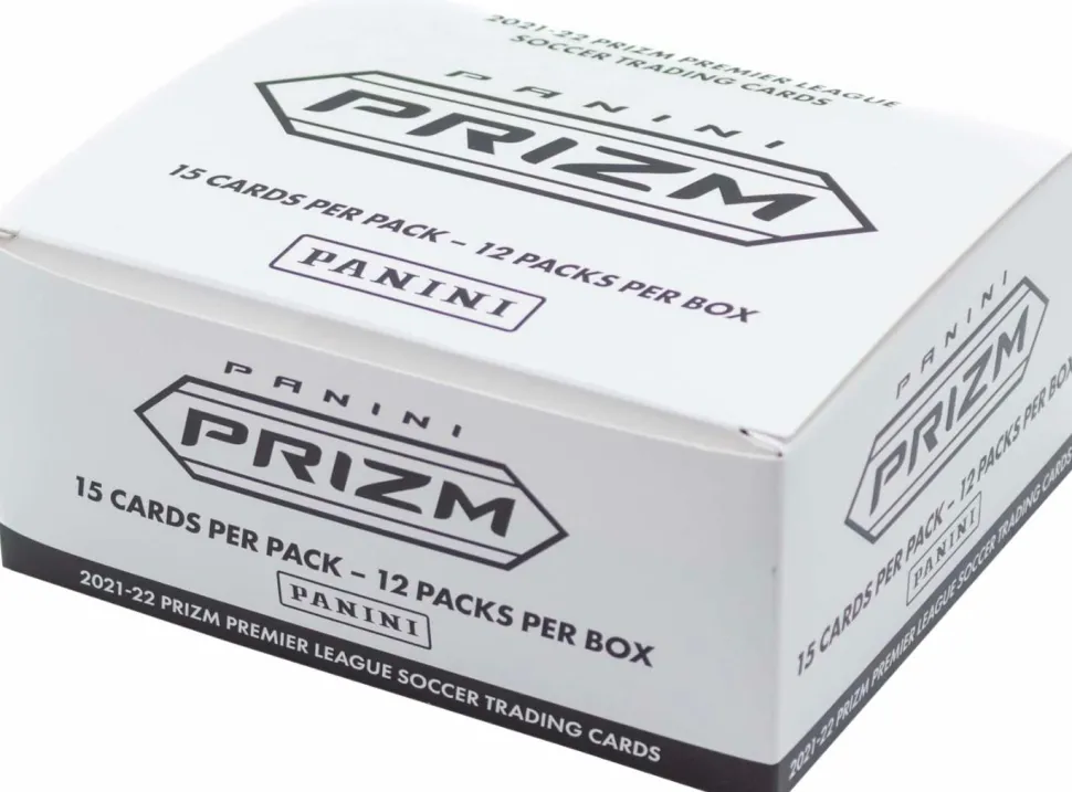 EPL Premier League Football (Soccer) - 2021/22 Panini Prizm Soccer Trading Cards Fat Pack Box (Display of 12)