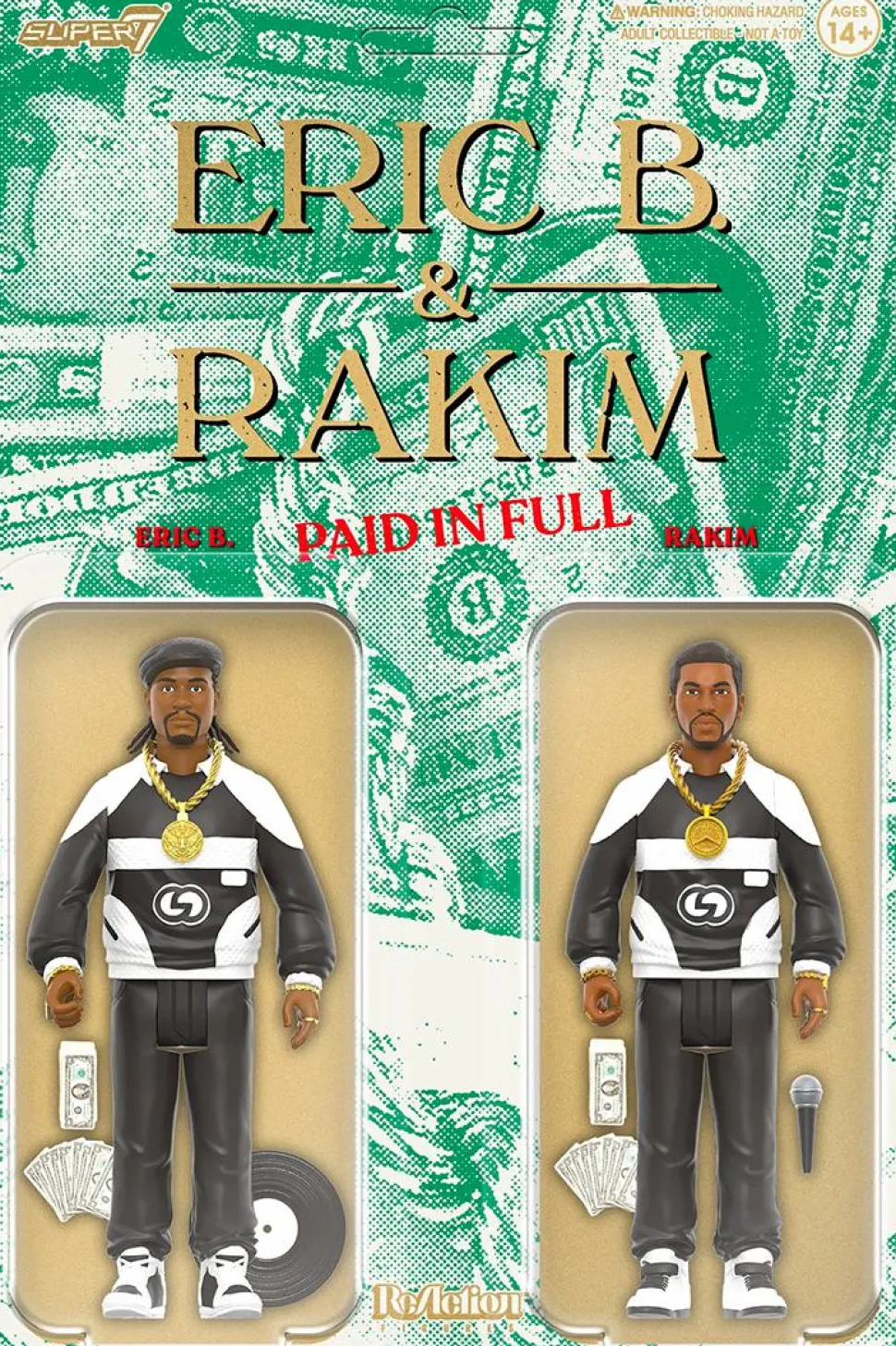 Eric B. & Rakim - DJ Eric B. & MC Rakim ReAction 3.75" Action Figure 2-Pack