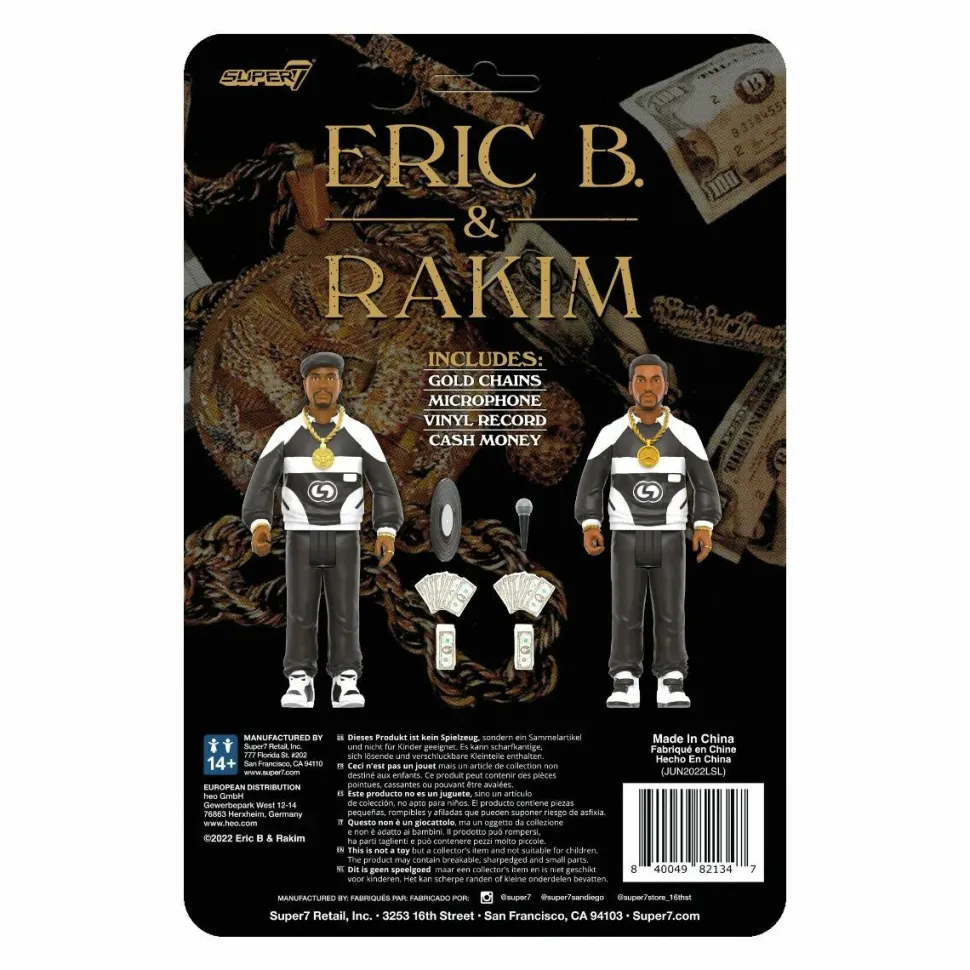 Eric B. & Rakim - DJ Eric B. & MC Rakim ReAction 3.75" Action Figure 2-Pack
