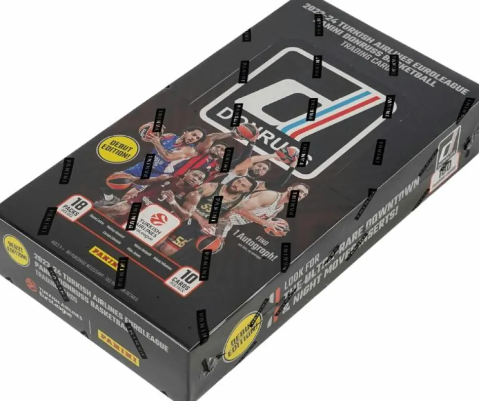 EuroLeague Basketball - 2023/24 Panini Donruss EuroLeague Basketball Trading Cards Hobby Box (Display of 18)
