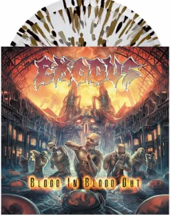 Exodus - Blood In Blood Out 2xLP Vinyl Record (Clear with Gold & Black Splatter Coloured Vinyl)