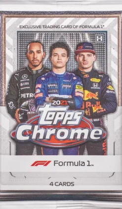 F1: Formula 1 - 2021 Topps Chrome Trading Cards Hobby Pack (Display of 18)