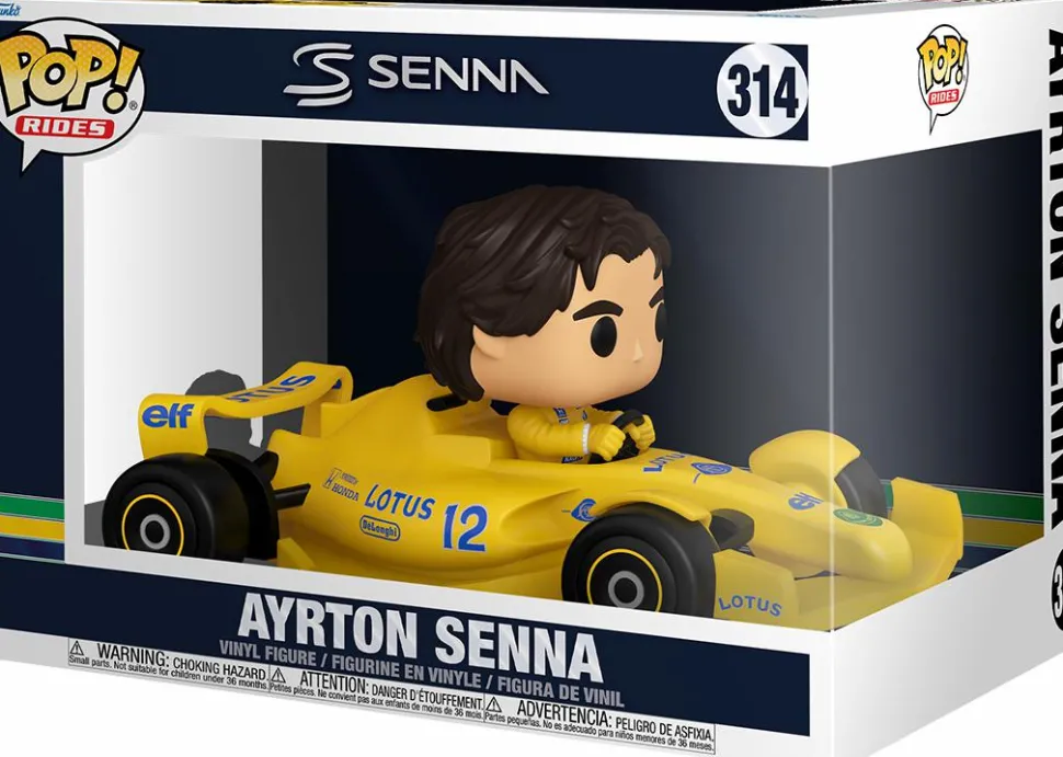 F1: Formula 1 - Ayrton Senna with Lotus Race Car Pop! Rides Vinyl Figure