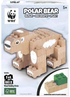 FabBrix - WWF Polar Bear Wooden Brick Set
