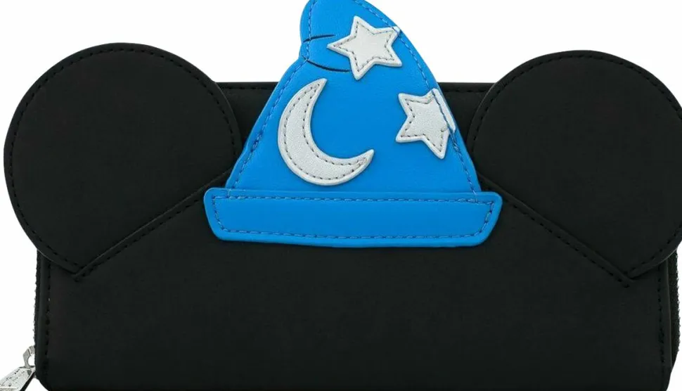 Fantasia - Sorcerer Mickey Cosplay 8” Faux Leather Zip-Around Wallet