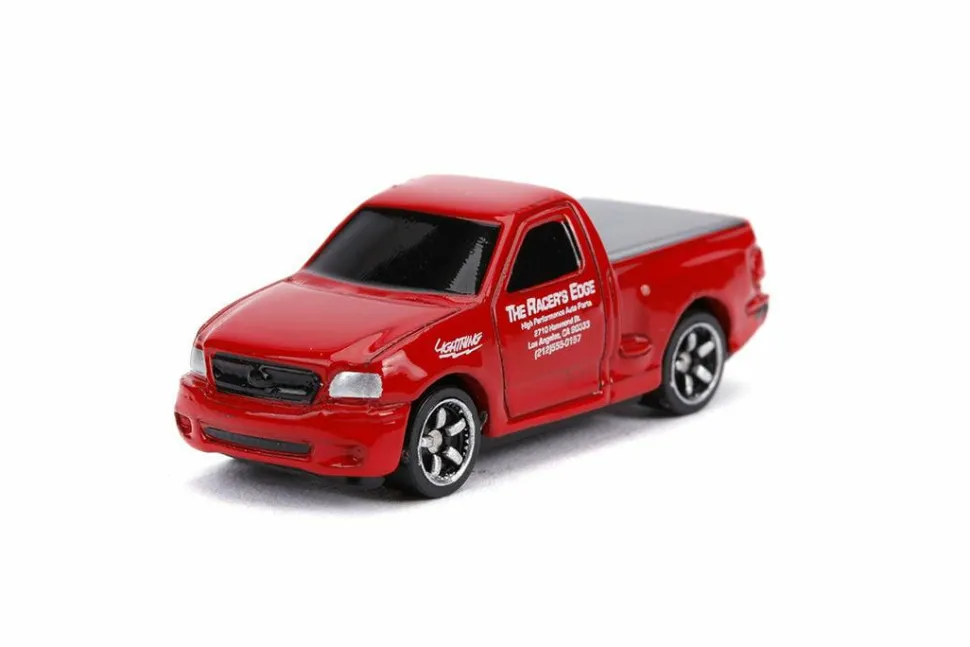 Fast & Furious - Dom's Charger R/T, Brian's Mitsubishi Eclipse and Brian's Ford F-150 SVT Lightning Nano Hollywood Rides 1.5" Die-Cast Vehicle Replica 3-Pack