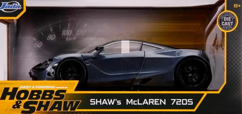 Fast & Furious Presents: Hobbs & Shaw - Shaw’s 2018 McLaren 720S Metals 1/24th Scale Die-Cast Vehicle Replica