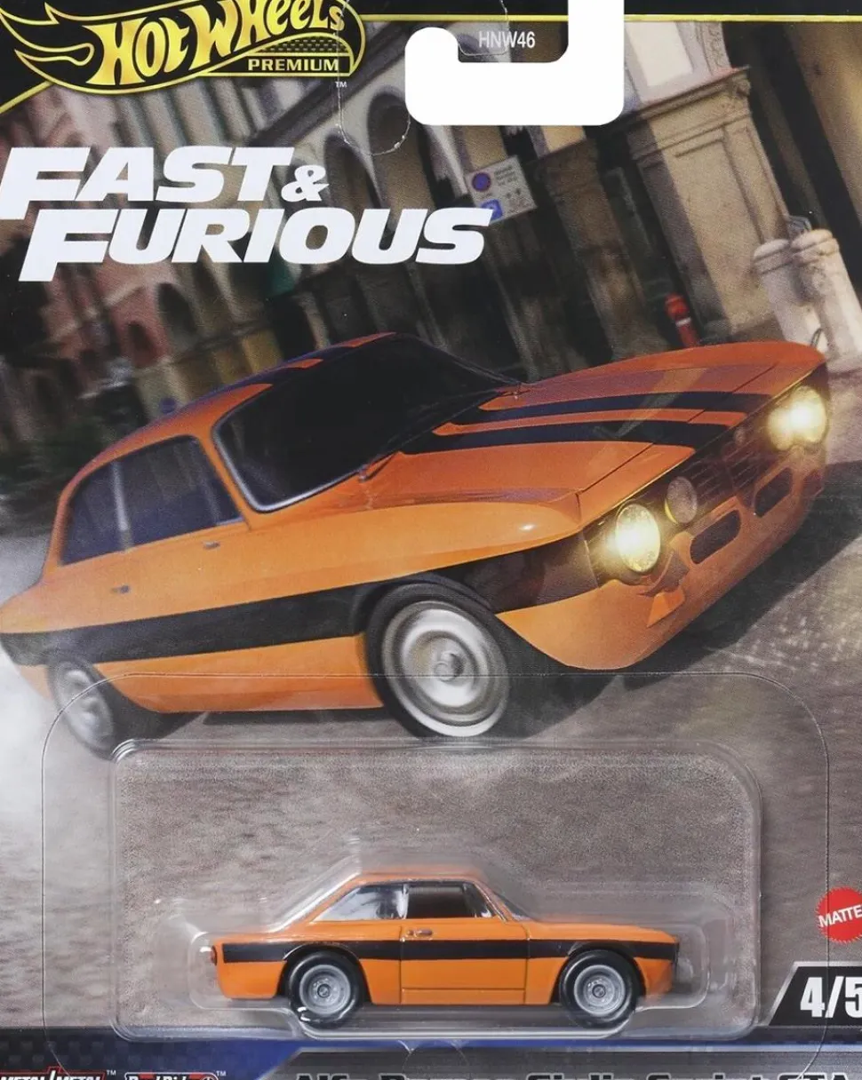 Fast X - Alfa Romeo Giulia Sprint GTA Hot Wheels Premium Real Riders 1/64th Scale Die-Cast Vehicle Replica (2025 Mix #2)