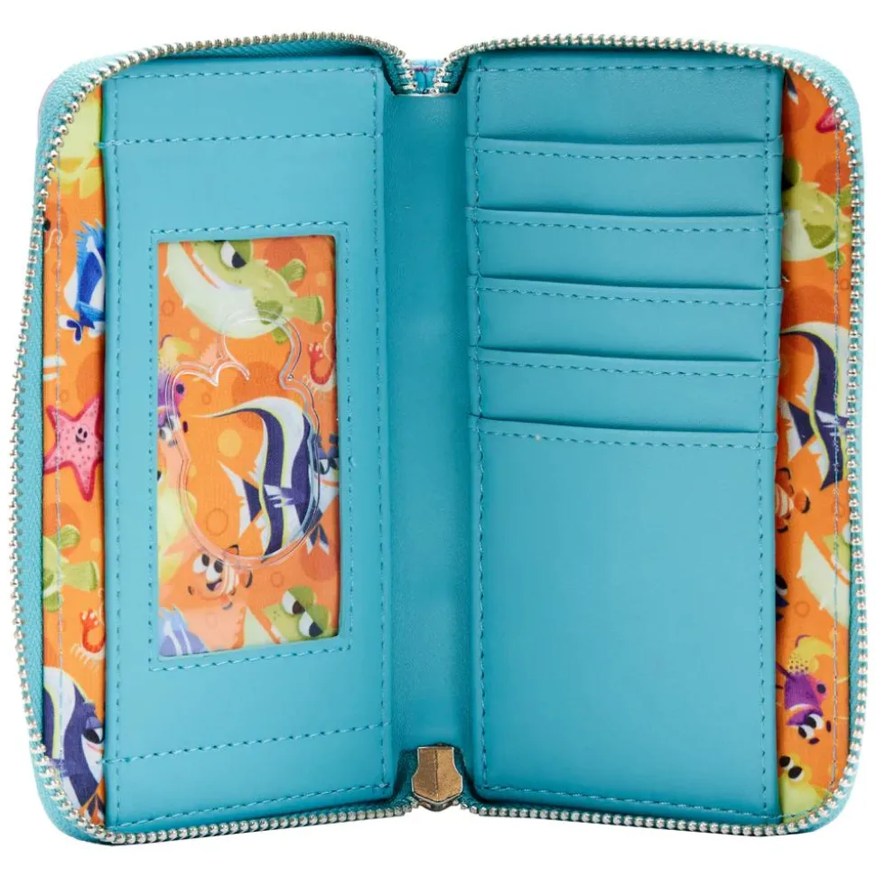 Finding Nemo - Fish Tank 4” Faux Leather Zip-Around Wallet