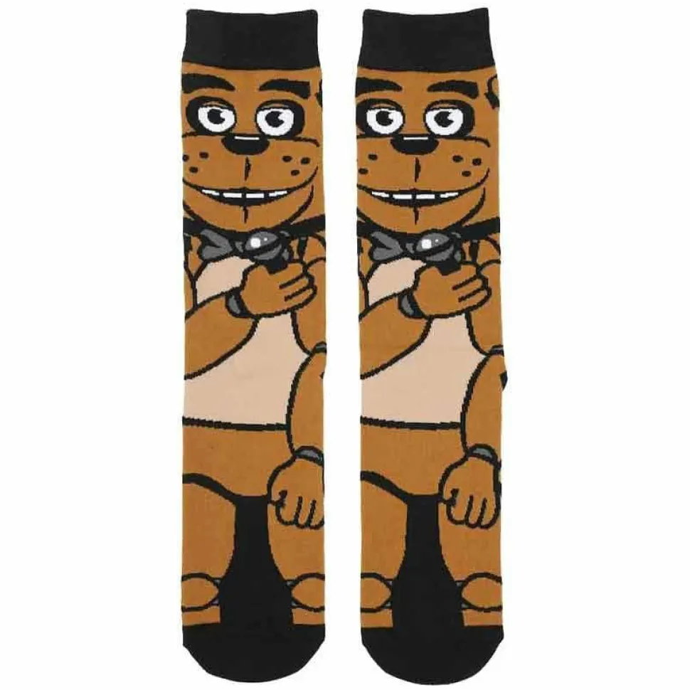 Five Nights at Freddy's - Freddy Fazbear Animigos 360 Character Men's Crew Socks (One Pair)