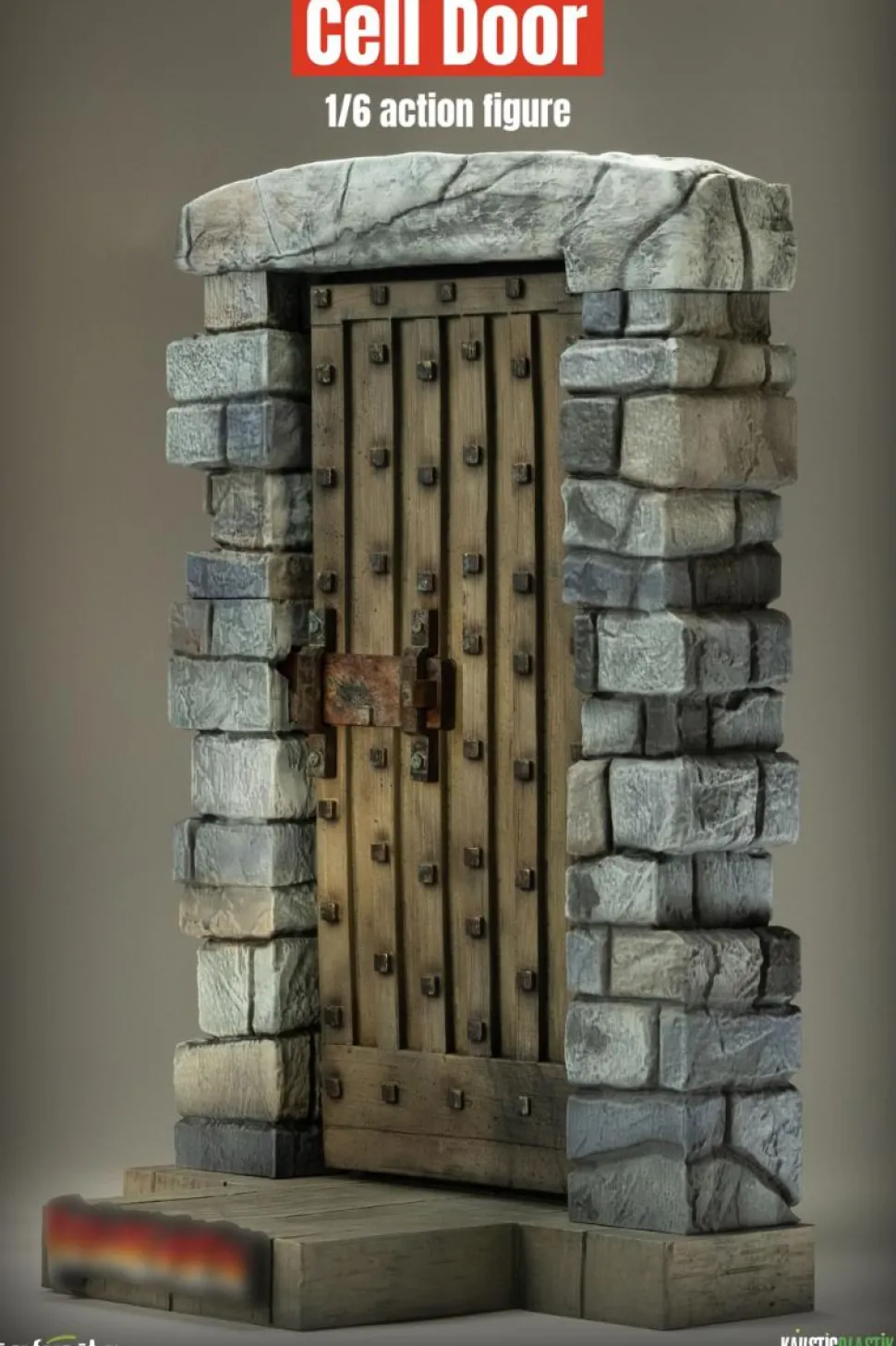 Frankenstein (1931) - Castle Door 1/6th Scale Action Figure Diorama Accessory