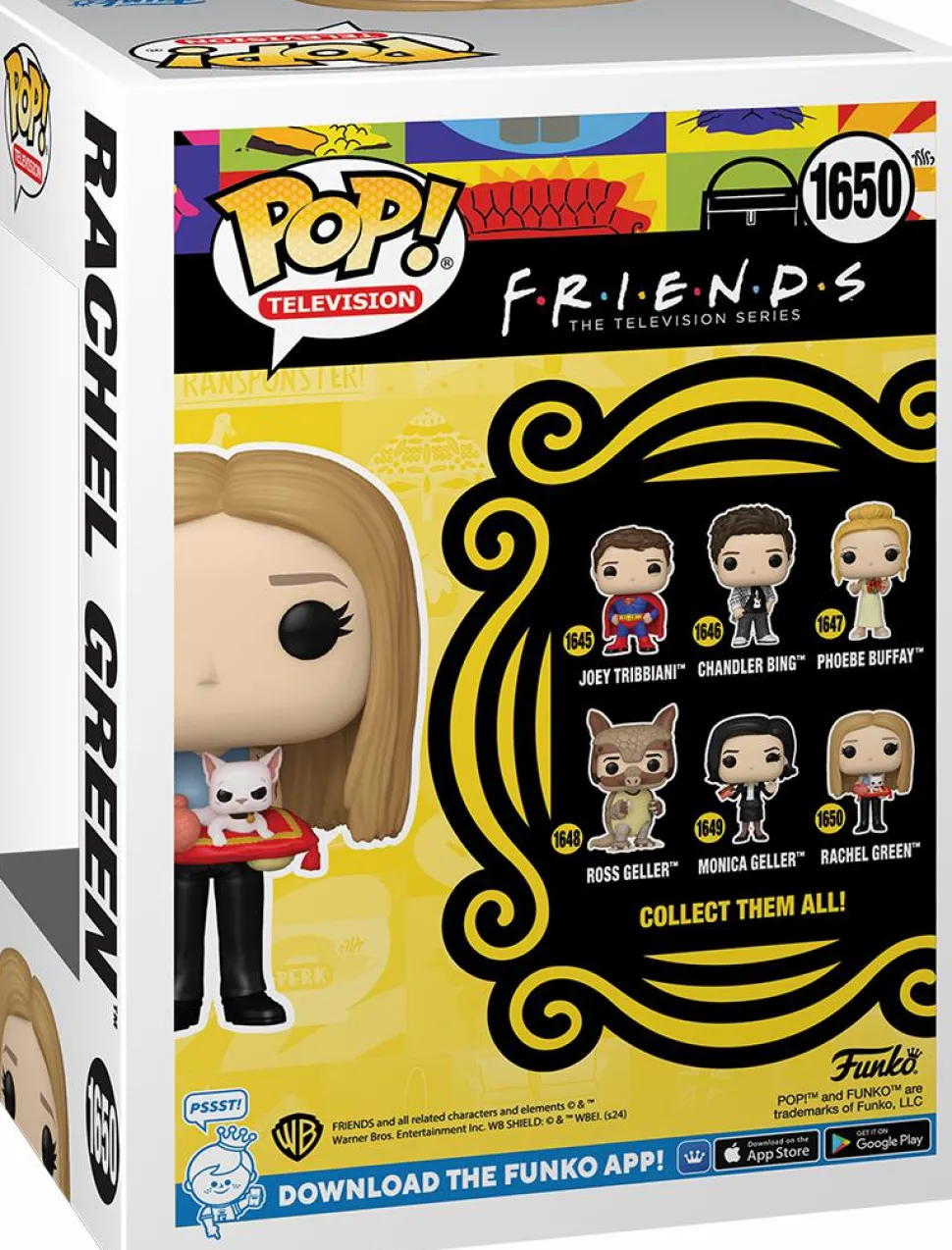 Friends - Rachel Green with Mrs. Whiskerson Pop! Vinyl Figure