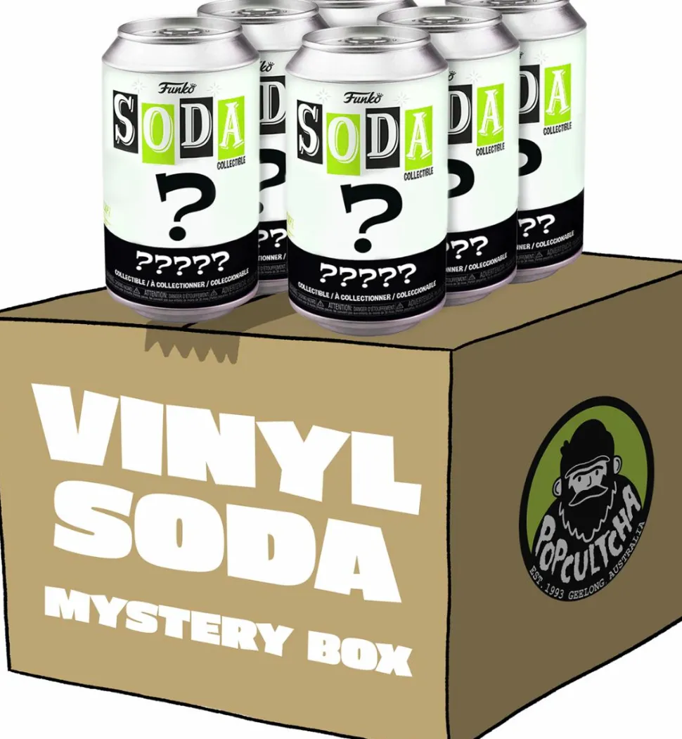 Funko SODA - Popcultcha’s 6-Pack of Tinnies Mystery Box (Includes 6 Mystery Funko Vinyl SODA Figures with Collector Can)