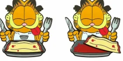 Garfield - Garfield Lasagna Dinner Enamel Pin