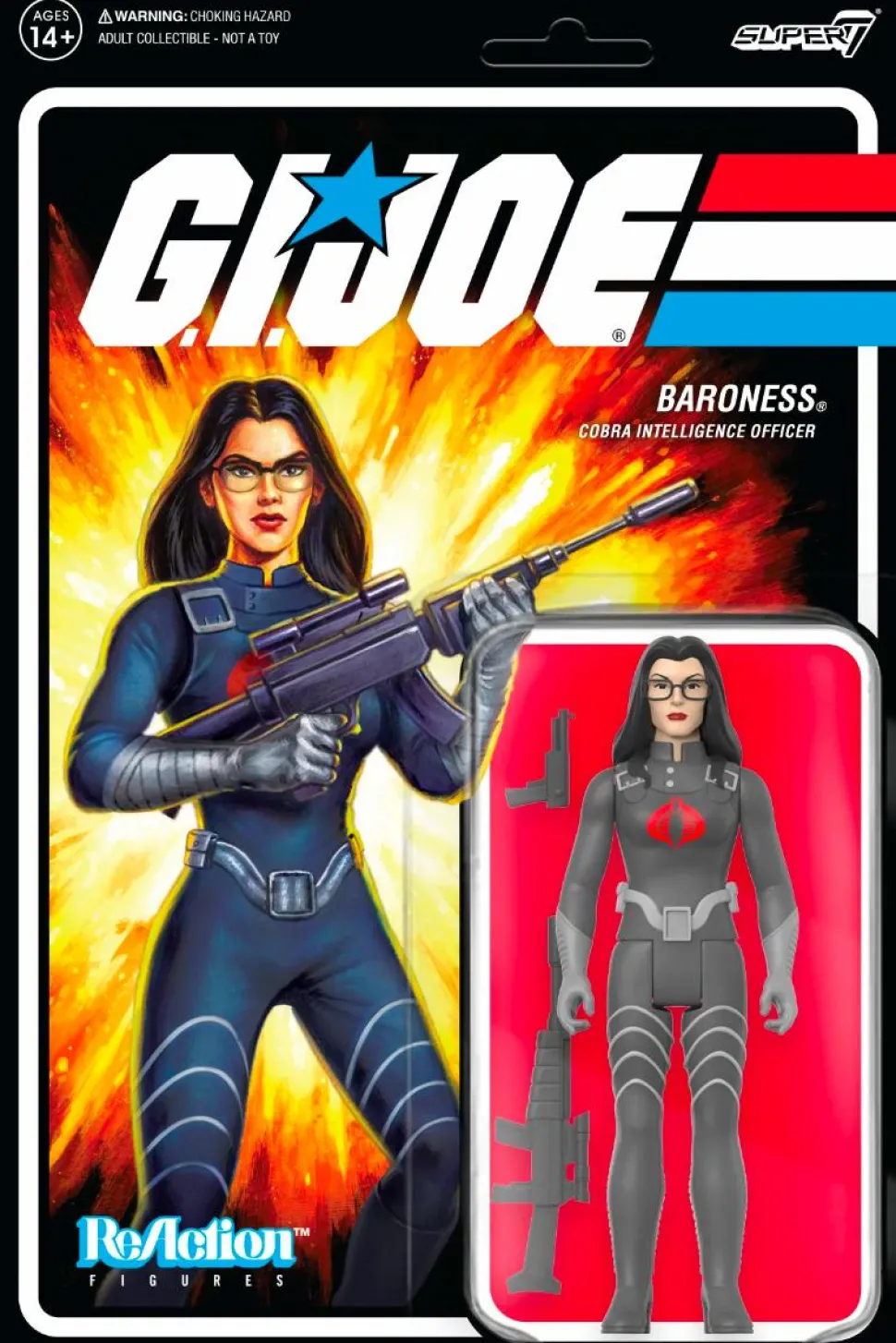 G.I. Joe - Baroness (Cartoon V2) ReAction 3.75” Action Figure