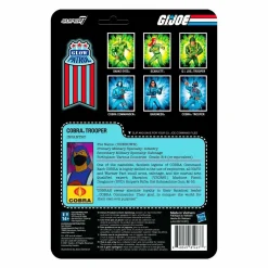 G.I. Joe - Cobra Trooper (Y-Back) Glow Patrol Glow-in-the-Dark ReAction 3.75” Action Figure