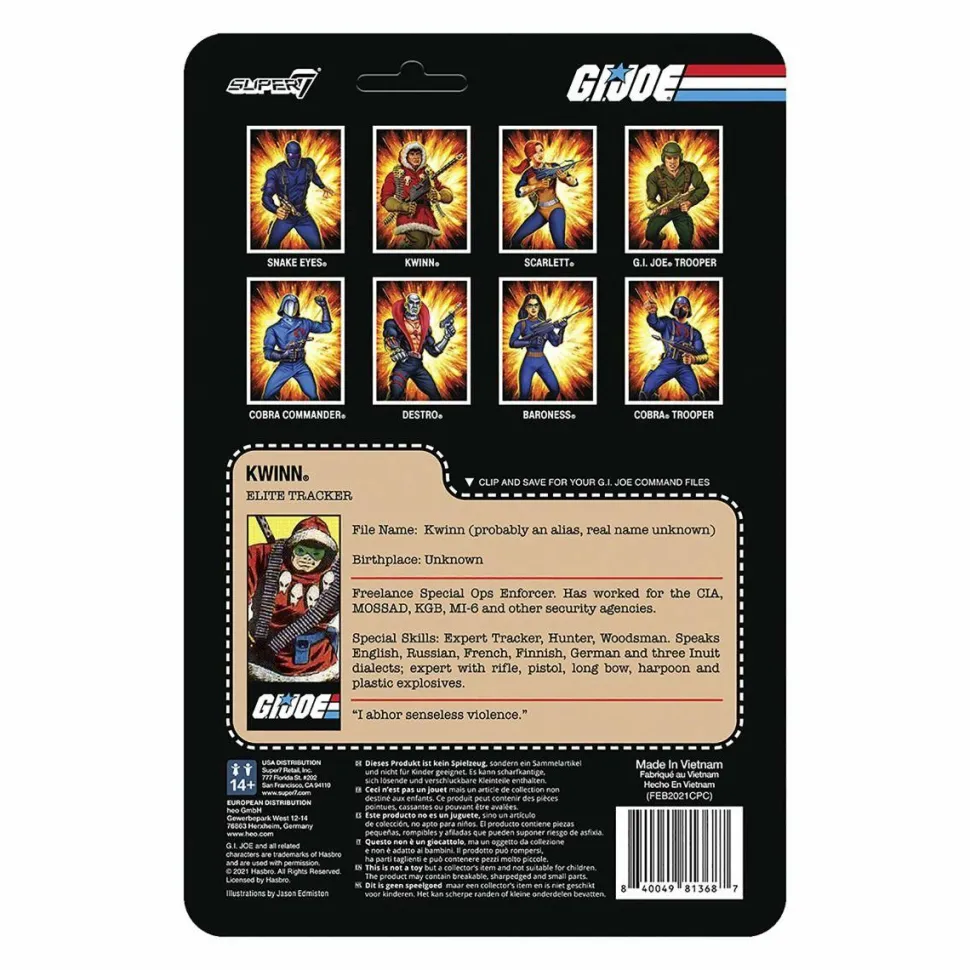 G.I. Joe - Kwinn ReAction 3.75” Action Figure