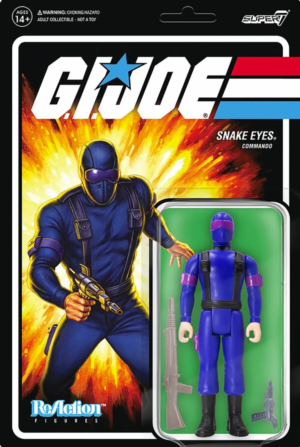 G.I. Joe - Snake Eyes ReAction 3.75” Action Figure
