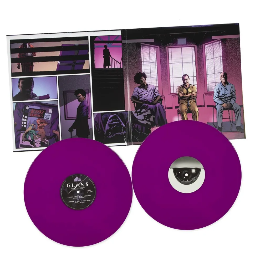Glass (2019) - Original Motion Picture Soundtrack by West Dylan Thordson 2xLP Vinyl Record (Fluorescent Purple Coloured Vinyl)