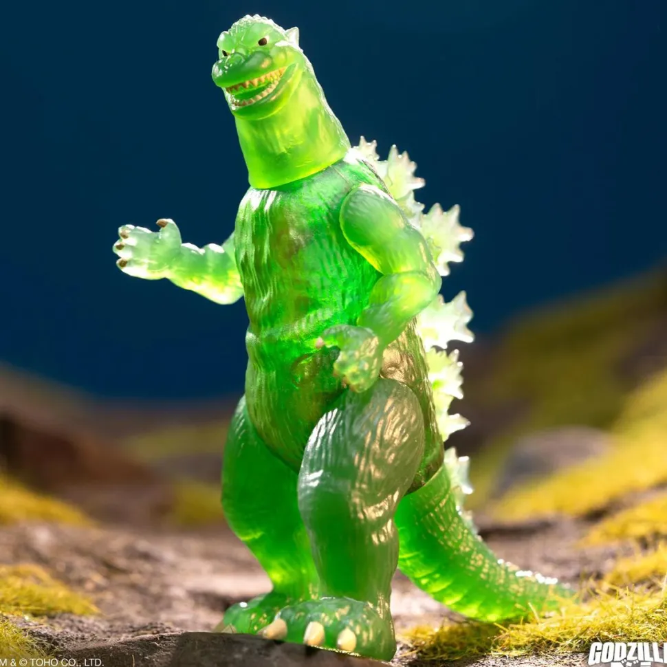 Godzilla (1954) - Godzilla (Semi-Clear Green) Toho ReAction 3.75" Action Figure (Wave 7)