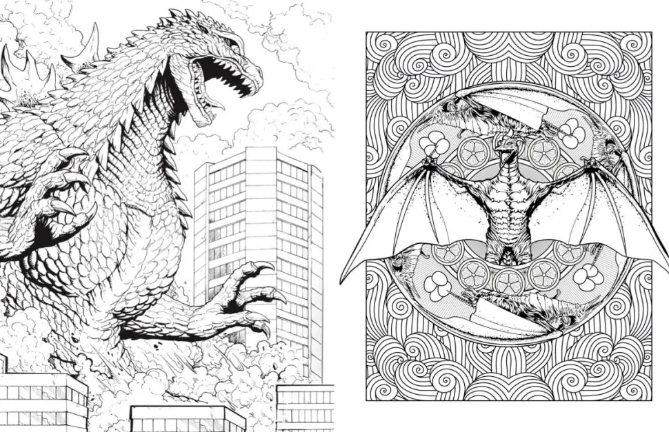 Godzilla - The Official Colouring Book Paperback Book