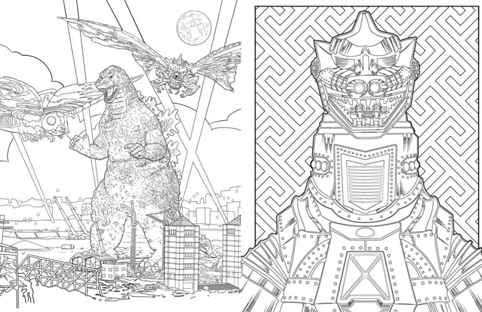 Godzilla - The Official Colouring Book Paperback Book