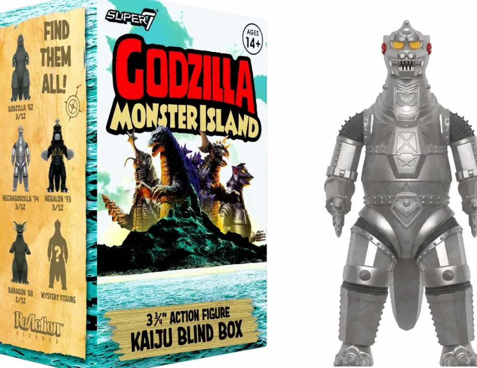 Godzilla - Toho Wave 7 Monster Island Blind Box ReAction 3.75" Action Figure (Single Unit)