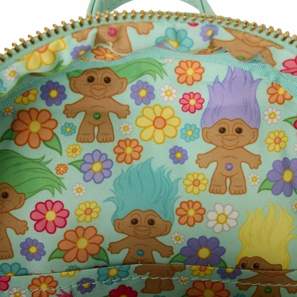 Good Luck Trolls - Classic Plush Glitter 10" Faux Leather Mini Backpack