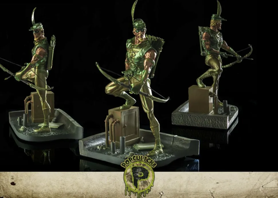 Green Arrow - Green Arrow Metallic 6" Mini Statue