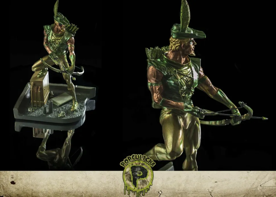 Green Arrow - Green Arrow Metallic 6" Mini Statue